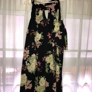 Floral Boho Open Shoulder dress